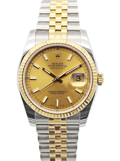 rolex datejust 36 two tone.